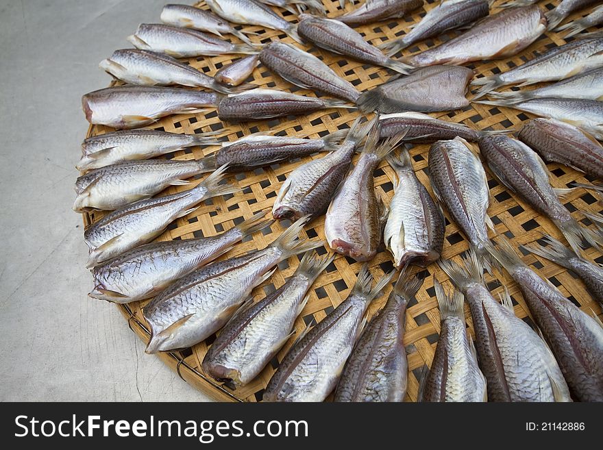 Dried fish.