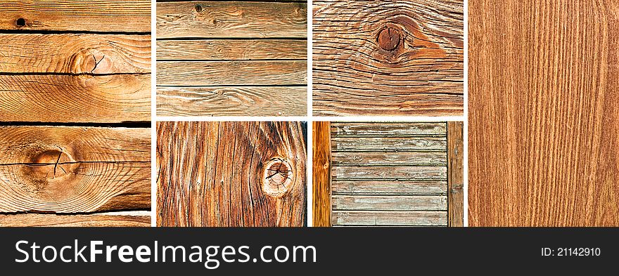 Collection of wooden backgrounds and textures. Collection of wooden backgrounds and textures