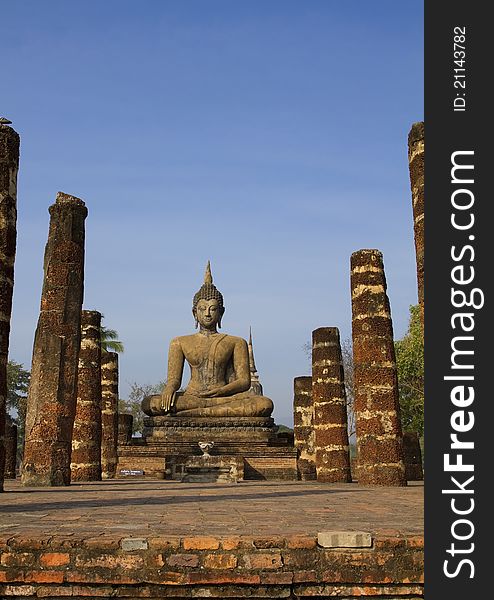 Buddha Sukhothai Historical park, Thailand