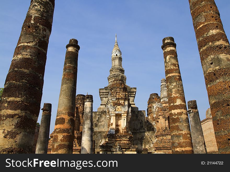 Buddha Sukhothai Historical park, Thailand