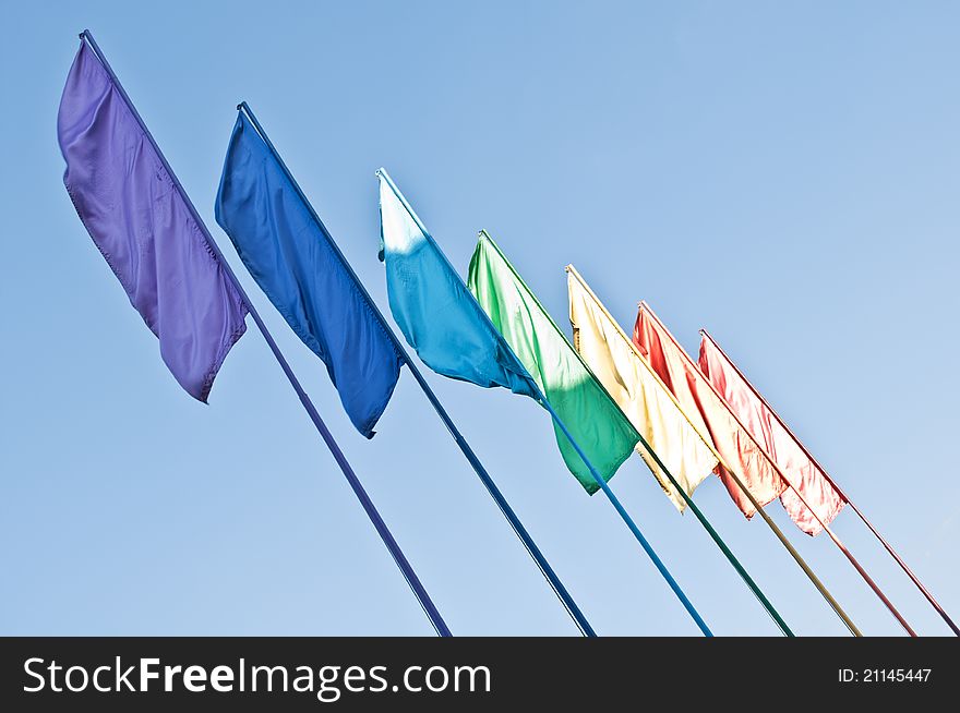 Rainbow Colored Flags