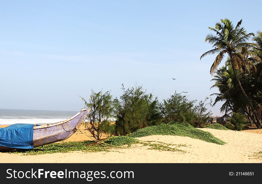 Scenic view of Shanghumugam beach in kerala, india. Scenic view of Shanghumugam beach in kerala, india