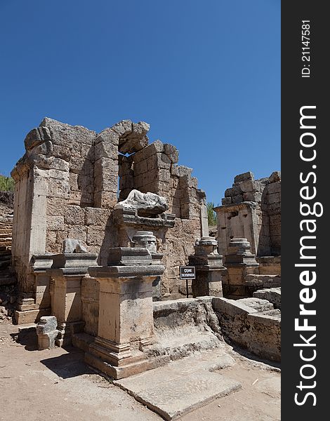 Ancient city of Perge near Antalya Turkey. Ancient city of Perge near Antalya Turkey