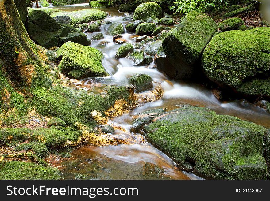 Sai Thip Waterfall at Phu Soi Dao National Park, Uttaradit, Thailand