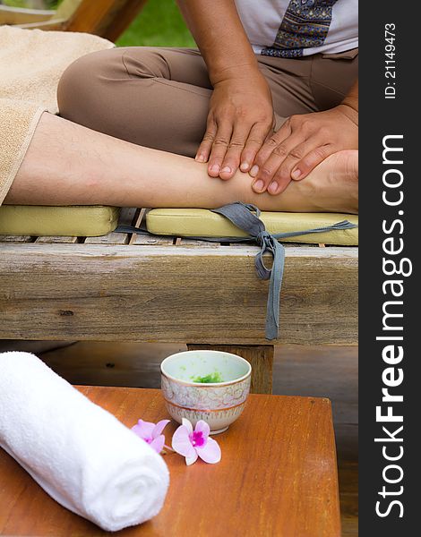 Thai style body massage for health care