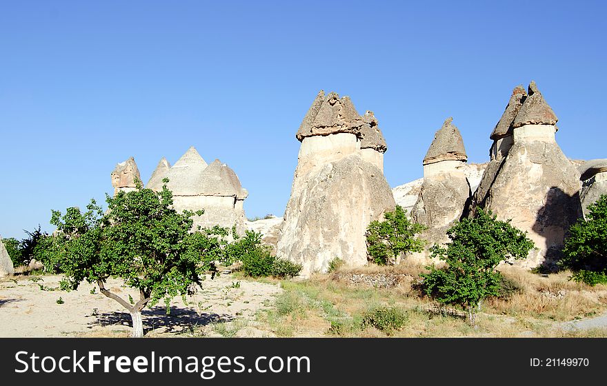 Stone Formation Of Cappadocia Turkey