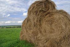 Straw Bales On Farmland Stock Images Straw Bales On Farmland Stock Images