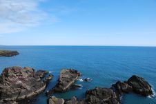 Rocky Coast At Dunnottar Castle Royalty Free Stock Image Rocky Coast At Dunnottar Castle Royalty Free Stock Image