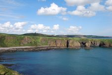 Bay At Dunnottar Castle Stock Photography Bay At Dunnottar Castle Stock Photography