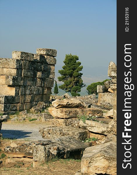 Ruins of ancient city in Turkey, Pamukkale