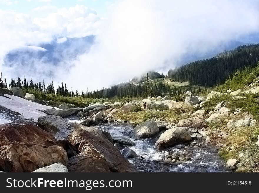 I took this picture on top of a mountain in Whistler, Canada. I took this picture on top of a mountain in Whistler, Canada.