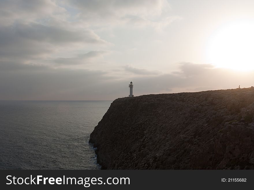 Barbaria's cape lighthouse in Formentera. Spain. Barbaria's cape lighthouse in Formentera. Spain.