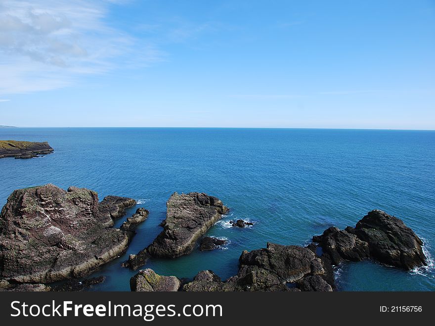 Rocky Coast at Dunnottar Castle