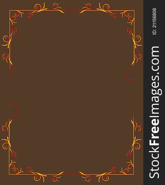 A background with a filigree border. A background with a filigree border