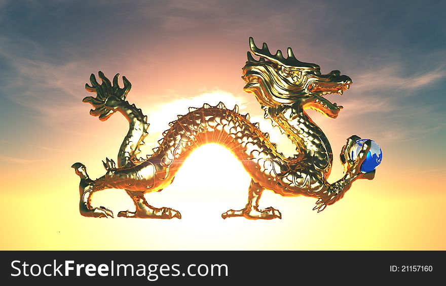 Image of the golden dragon