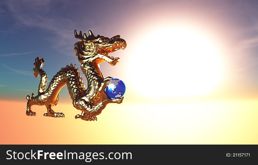 Image of the golden dragon