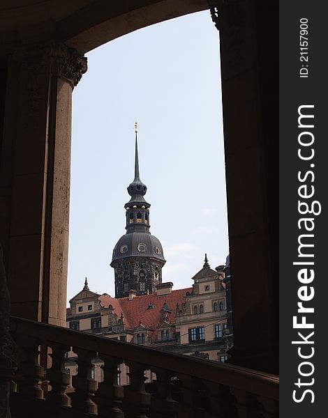 Church In Dresden, Backlit