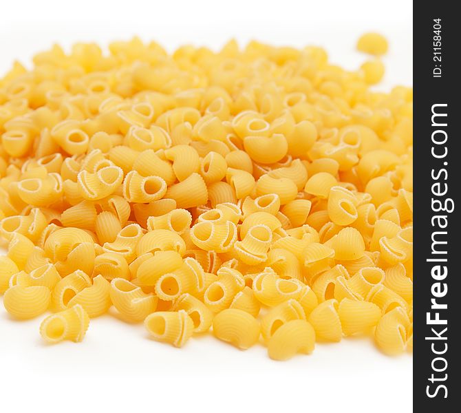 Elbow macaroni pasta food in pile