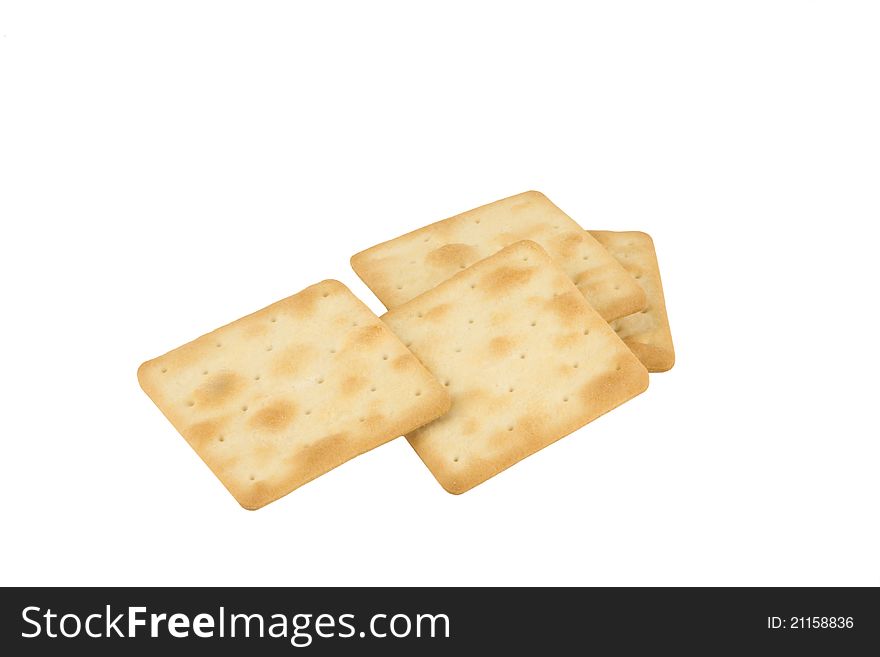 Crackers on the whote background