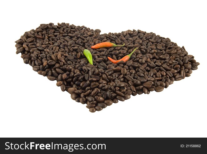 Coffee Heart With Chilli