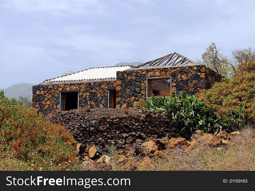 Old Stonehouse at La Palma, Canarien Islands