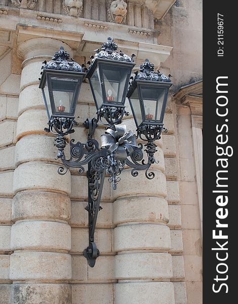 Street lamp in Dresden. Germany