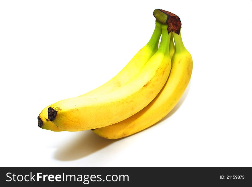 Photo of the Bananas on white background