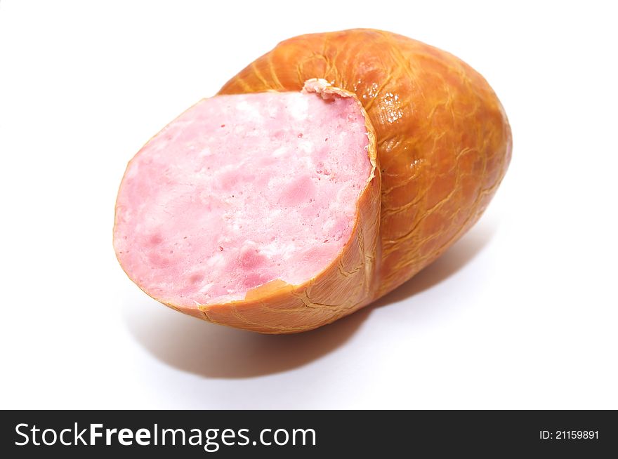 Photo of the Ham on white background