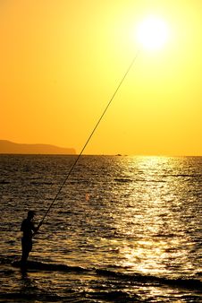 Sunset In Sicily Stock Image Sunset In Sicily Stock Image