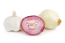Shallot And Garlic Royalty Free Stock Photo