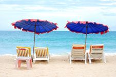 Beach Chair Stock Photography