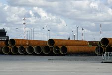 Large Steel Pipes Stock Photo Large Steel Pipes Stock Photo