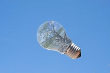 Light Bulb With Sea Landscape Inside Royalty Free Stock Photo