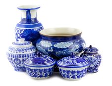 Chinese Antique Vase Stock Photo