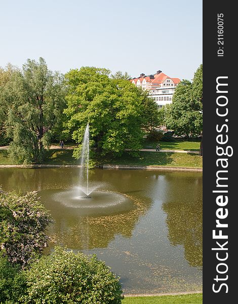 Lake in the park Zwinger