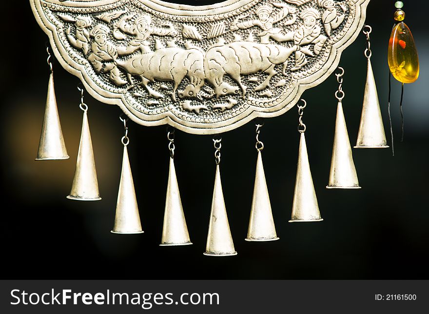 Silver ornaments made in chinese ethnic