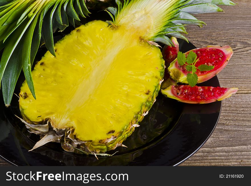 Exotic Salad With Pineapple Figs. Exotic Salad With Pineapple Figs