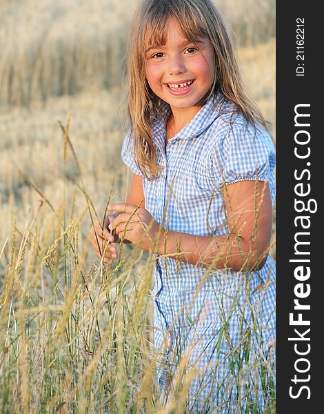 Girl On Natural Background