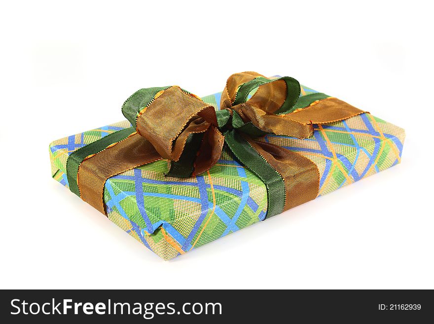 A colorful gifts on a white background