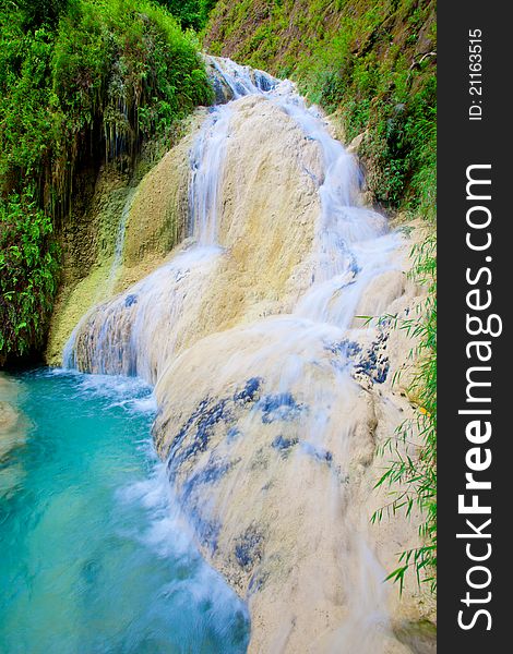 Eravan Waterfall in Kanchanaburi, Thailand