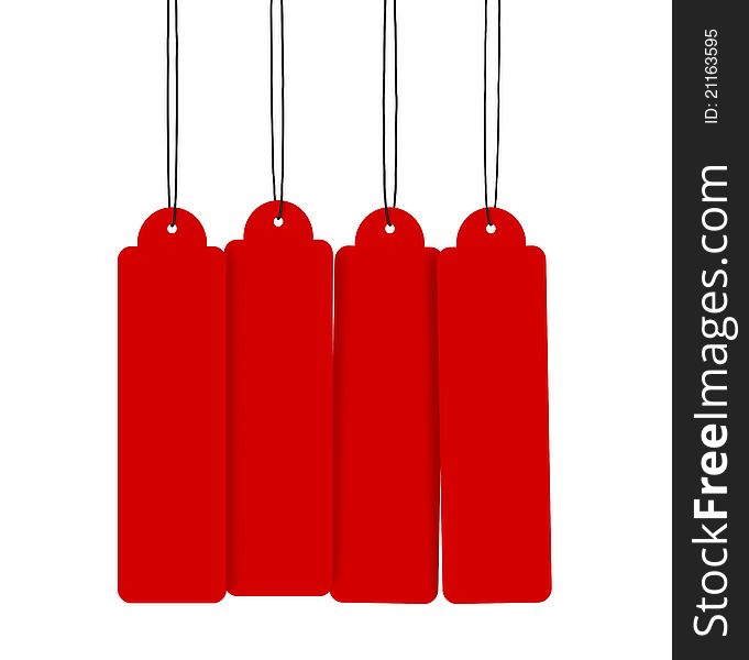 Red Hanging Tags