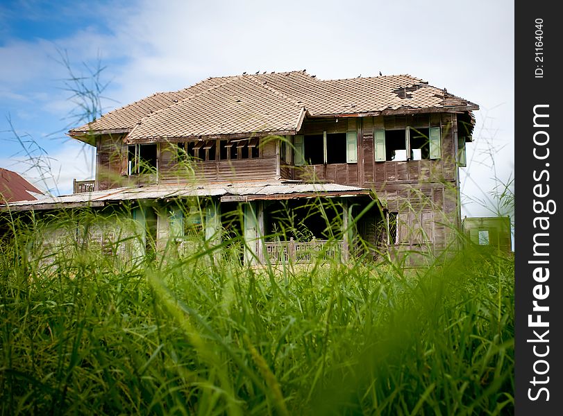 Abandoned old house in Thailand