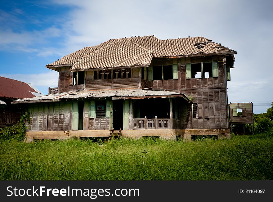 Abandoned old house in Thailand