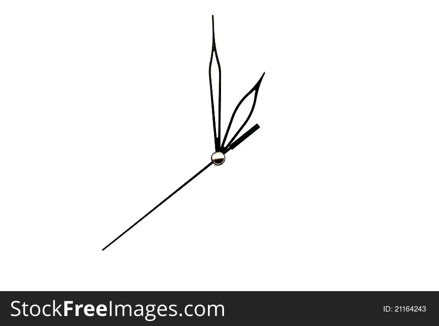 Time arrow isolated on a white background