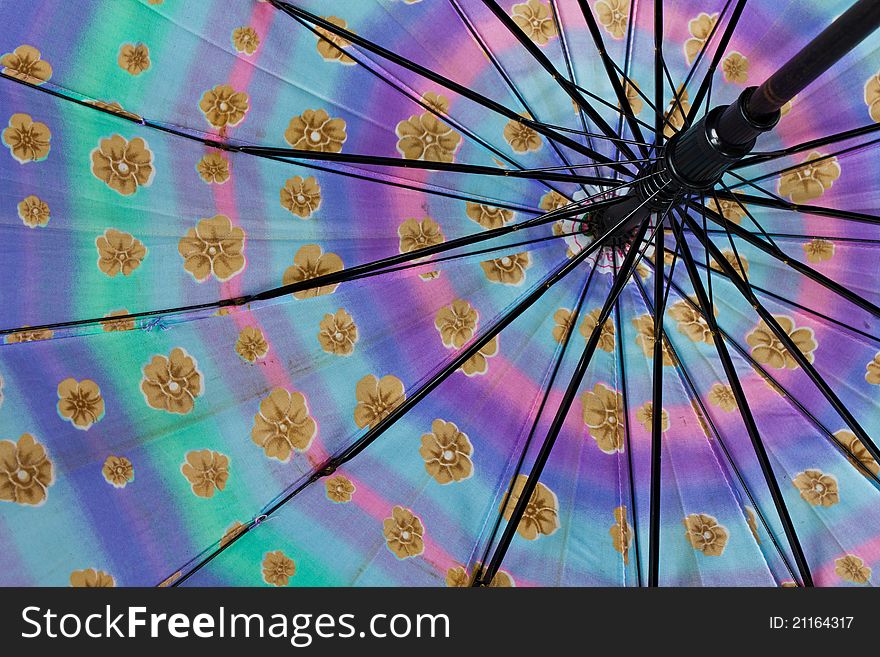 Colorful of the umbrella for background