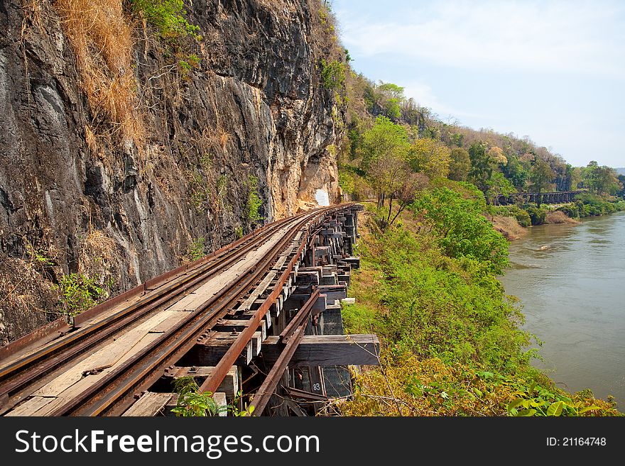 Death Railway in Kanchanaburi, Thailand