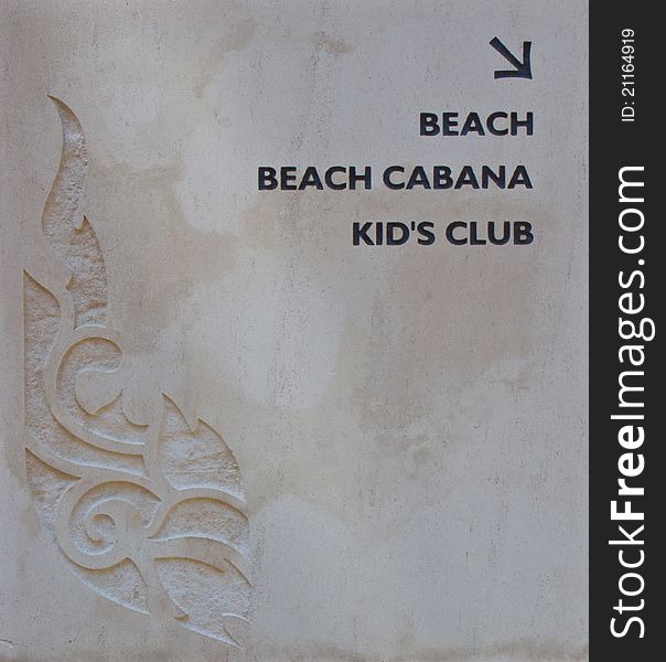 Emblem arrow to the beach kid's club and. Emblem arrow to the beach kid's club and...