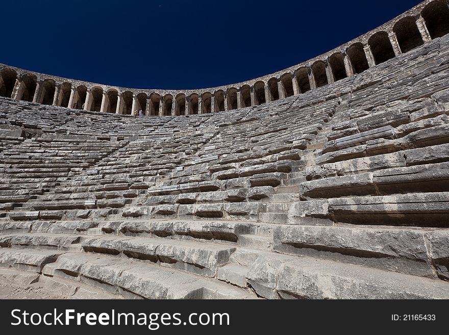 Ancient theatre of Aspendos in Turkey