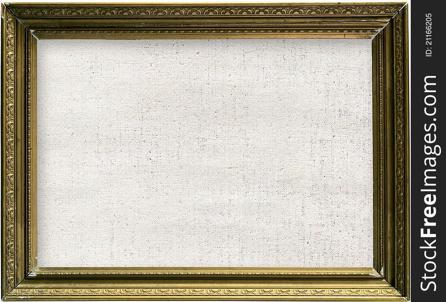 Canvas and Golden Frame