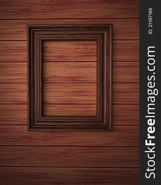 Wood Frame On Paneling